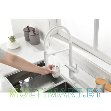 Смеситель Paulmark Gravity Gr213888-WH (белый матовый) картинка 5